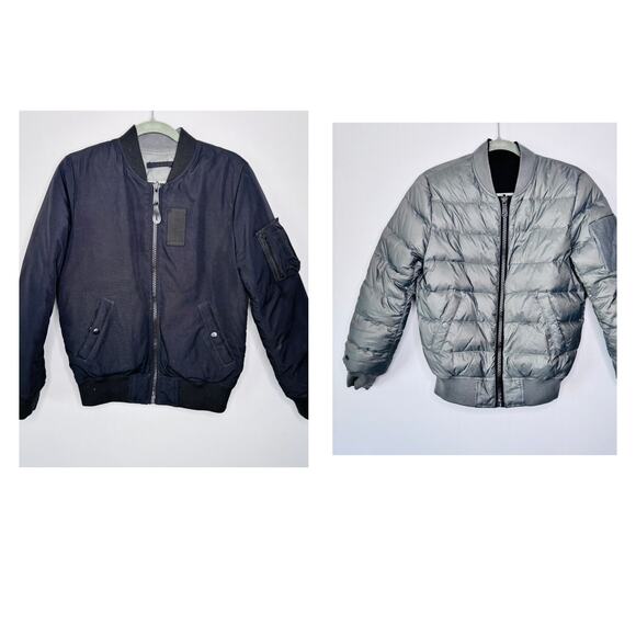 Alpha Industries Down Reversible Flight Bomber Jacket MA-1 Size S Down Puffer - Picture 16 of 16